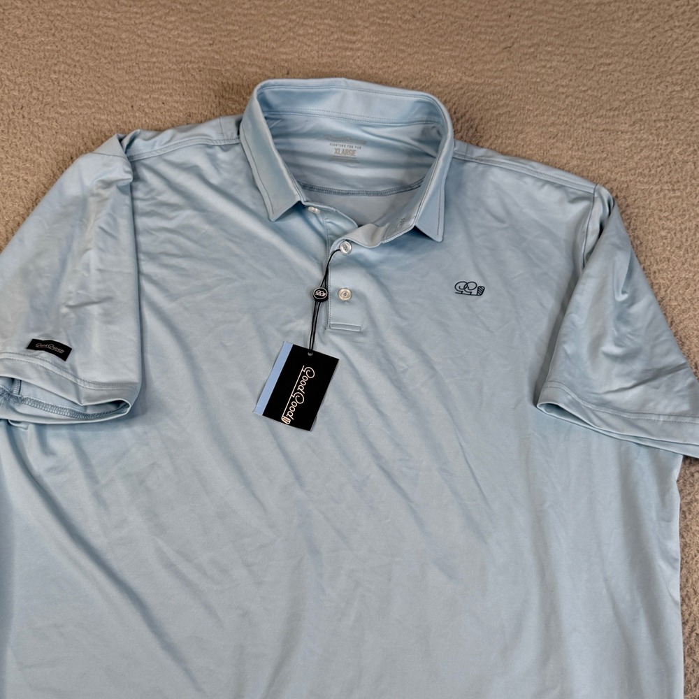 Good Good Polo Mens XL Blue Blue Range Polo Golf Shirt Short Sleeve GG1124R-XL